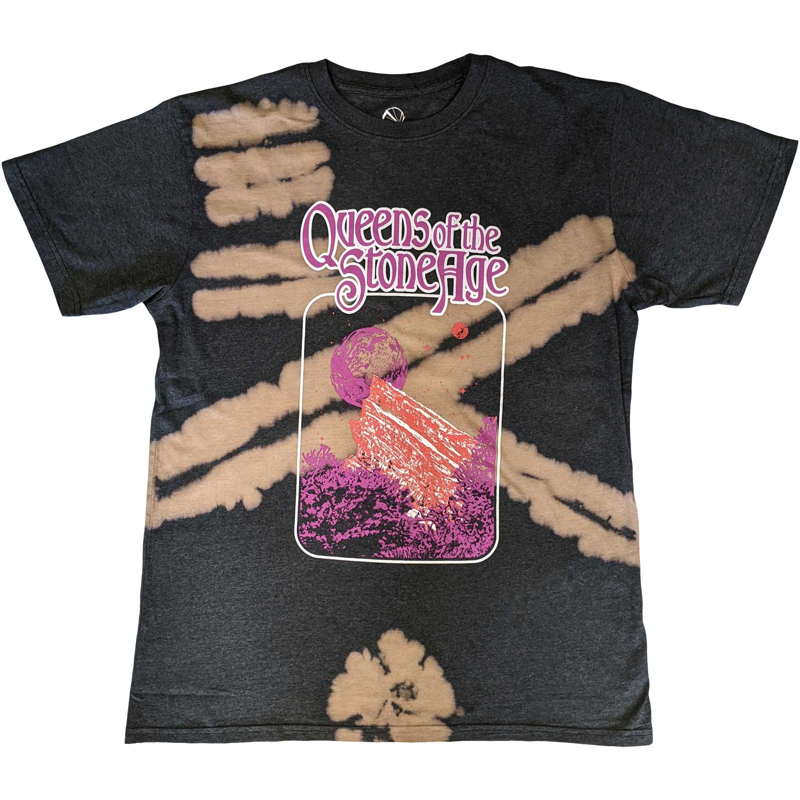 Image of Queens of the Stone Age T-Shirt - Planet Frame - Dip Dye Rock Off